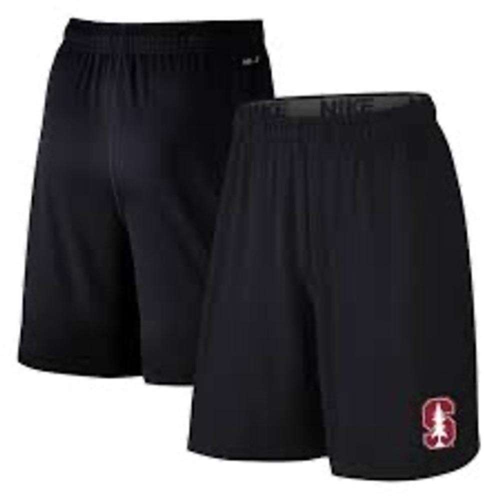 Nike Kids Stanford Cardinal Dri-FIT Athletic Shorts Black Size Large L